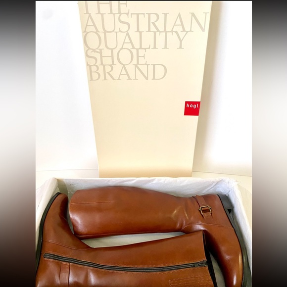 Högl - The Austrian Quality Shoe Brand - Shiny Calfskin Leather Riding Boots - Picture 9 of 10